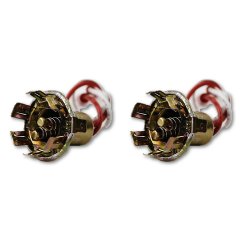 1157 Double Contact Reverse Tail Park Light Turn Signal Lens Bulb Socket Pair