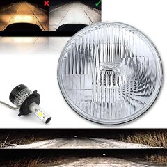 7" Stock 6v 6-Volt Headlight 40w LED Light Bulb Headlamp Harley Motorcycle Each