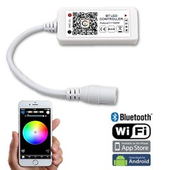 Bluetooth Cell Phone iOS Android RGBW LED Color Changing Light Remote Controller