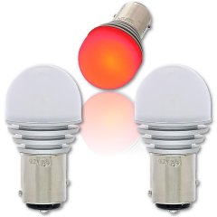 #1157 Red LED 12V Park Tail Light Brake Stop Turn Signal Lamp Bulb PAIR #4x6.3