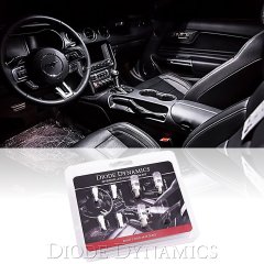 18-19 Ford Mustang Interior LED Glove Box Map Light Conversion Stage 2 White Kit