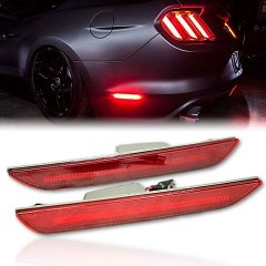 2015-2018 Ford Mustang Rear Panel Side LED Red Marker Lights Set Diode Dynamics