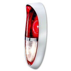 1954 Chevy Passenger Car Stock Clear Red Tail Back Up Light Lens Assembly EACH