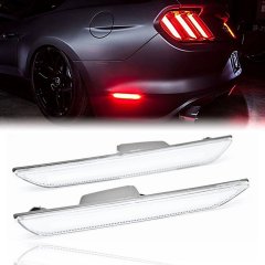 2015-2018 Ford Mustang Rear Side Panel LED Clear Marker Lights Diode Dynamics