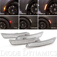 Diode Dynamics 2016-2021 Chevrolet Camaro Sidemarker Amber Red Side LED - Clear