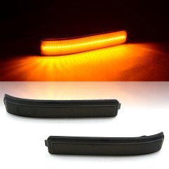 Smoked Amber LED Light Side Mirror Reflector Lens Marker For 09-14 Ford F-150