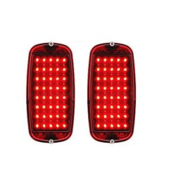 60 61 62 63 64 65 66 Chevy GMC Fleetside Truck Red LED Tail Light Assembly PAIR