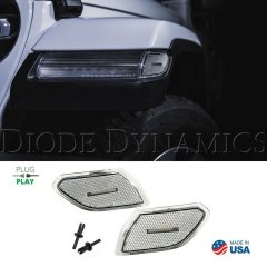 Diode Dynamics Clear LED Sidemarker Lenses For 18-21 Jeep Wrangler / Gladiator