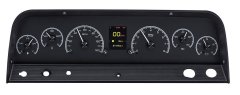 Dakota Digital 64-65-66 Chevy Pickup Truck HDX Dash Gauge Kit Black HDX-64C-PU-K