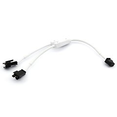 3 Pin Snap Splitter 1-2 Connector Female/Male Y Cable Cord LED RGB Strip Light