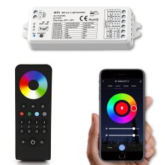 Wi-Fi Phone iOS Android RGB RGBW LED Color Change Light Module & 4-Zone Remote