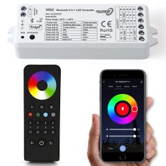 Bluetooth Phone iOS Android RGB RGBW LED Color Change Module & 4-Zone Remote