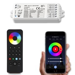 Wi-Fi Phone iOS Android RGB RGBW LED Color Change Light Module & 2-Zone Remote