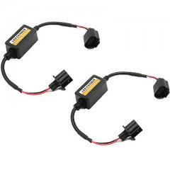 H13 Led Error Canceler Anti No Flicker Capacitor Headlight Wire Canbus Plug Pair