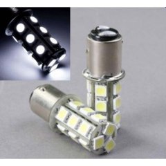 White LED #1157 12 Volt Tail Light Brake Stop Turn Signal Lamp Bulbs Pair 18SMD