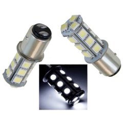 1157 White 18 SMD LED 12V Tail Light Rear Brake Stop Turn Signal Lamp Bulbs PAIR