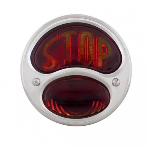 1928 "STOP DUO Lamp" Tail Light - Horizontal | Motorcycle Products