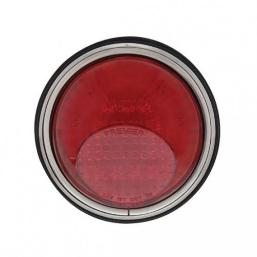 1937-42 Willy's LED Stop, Turn / Tail Light Assembly - Red LED/Red Lens | Stop / Turn