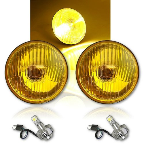 Peugeot 504 Since 1968 Headlight H4 With Parking Light Yellow Set  Left+Right New