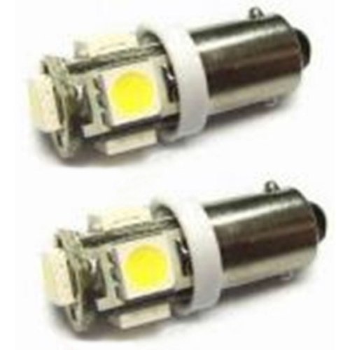 2 Yellow Amber 5 LED Dash Panel Cluster Gauge Clock Glove Box Light Bulbs Pair Eiko