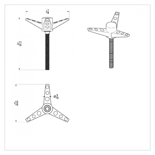 3 Wing Bolt for Air Cleaners | Air Cleaners