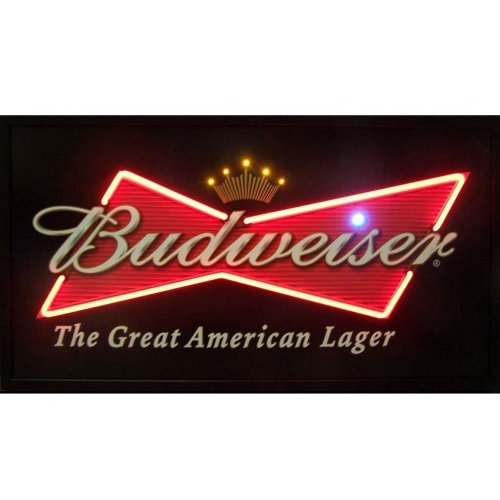 BUDWEISER BOWTIE NEON/LED PICTURE