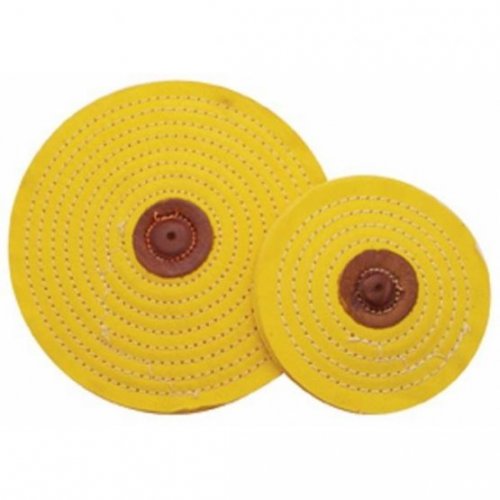 4" Yellow Razor Buff - 1/8" Arbor | Razor Buff