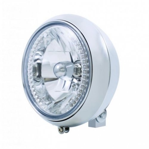 7" Motorcycle Headlight w/ 34 White LED Bulb | Motorcycle Products