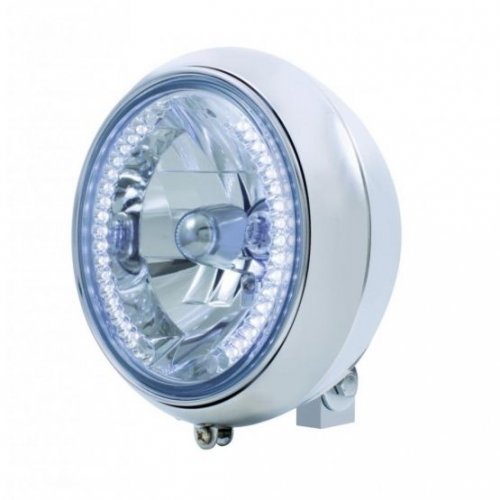 7" Motorcycle Headlight w/ 34 White LED Bulb | Motorcycle Products