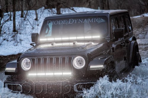 Jeep 2018 SS30 Bumper LED Kit White Combo Dual Diode Dynamics