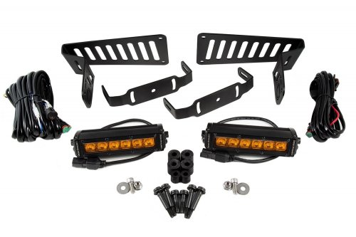 Jeep JL 2018-2019 Stage Series 6 Inch Cowl LED Kit Amber Driving Diode Dynamics