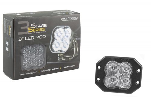 Worklight SS3 Pro White Flood Flush Single Diode Dynamics