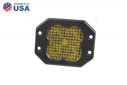 Worklight SS3 Pro Yellow Flood Flush Single Diode Dynamics