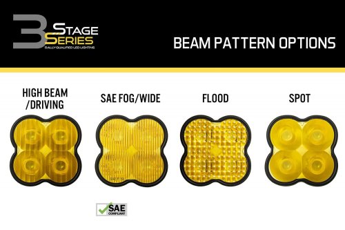 SS3 Lens PC Flood Yellow Diode Dynamics