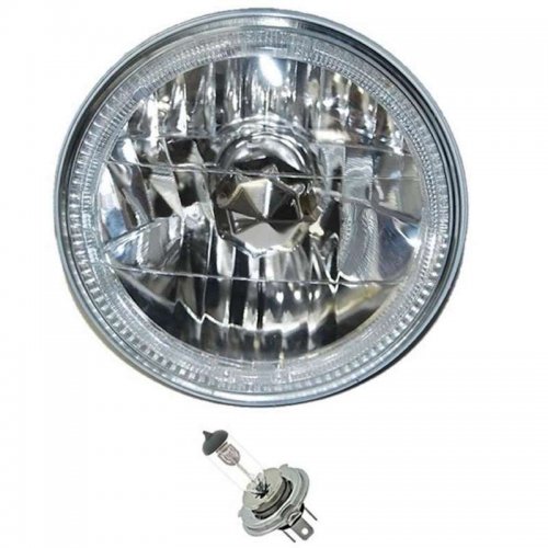 OCTANE LIGHTING 55 56 57 Chevy Halogen White Led Halo Headlight Headlamp H4 L...