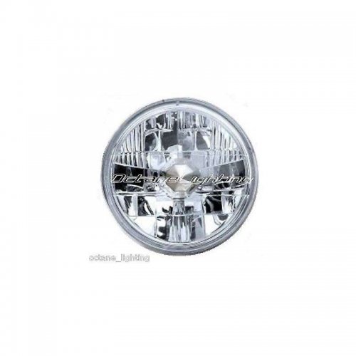 OCTANE LIGHTING 7" Halogen H4 Headlight Light Bulb Diamond Crystal Clear Head...