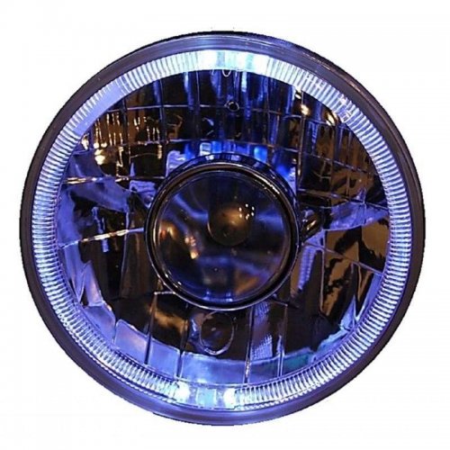 OCTANE LIGHTING 7" H6024 / 6014 Halogen White Led Halo Ring Sw H4 Angel Eye P...