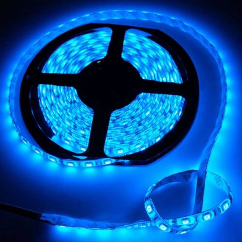 15Ft 12V Rv Motorhome Trailer Blue LED Under Glow Waterproof Light Bulb Strip