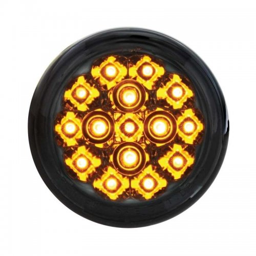 15 LED 2 3/8" Harley Turn Signal - Amber LED/Smoke Lens