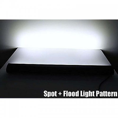 50" 300W White Dual Row 100-LED Spot Flood Light Bar Off Road Truck 21000 Lumens