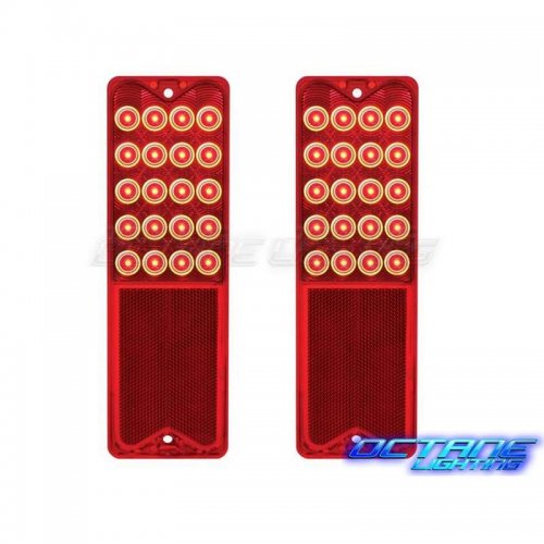 67 68 69 70 71 72 Chevy/GMC Truck LED Tail Light Lens, Gasket and Housing Pair