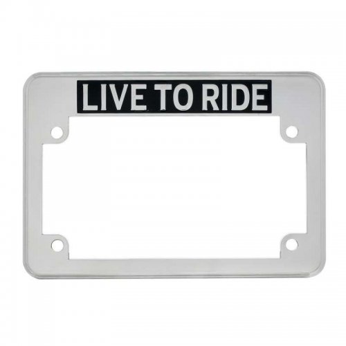 "Live to Ride" Motorcycle License Plate Frame | Motorcycle Products