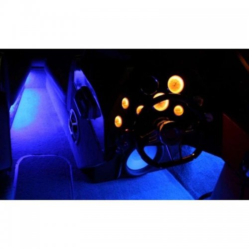 15Ft Blue LED Car Interior Under Dash Illuminated Floor Sub Box Truck Bed Light