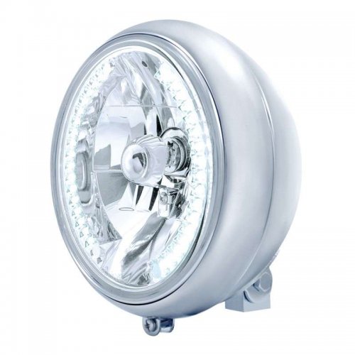 7" Motorcycle Headlight w/ 34 White LED Bulb | Motorcycle Products