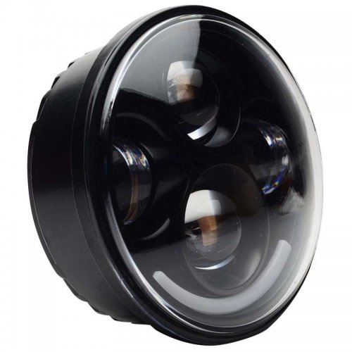5-3/4" Motorcycle Black Projector Octane HID LED Light Bulb Headlight 4 Harley