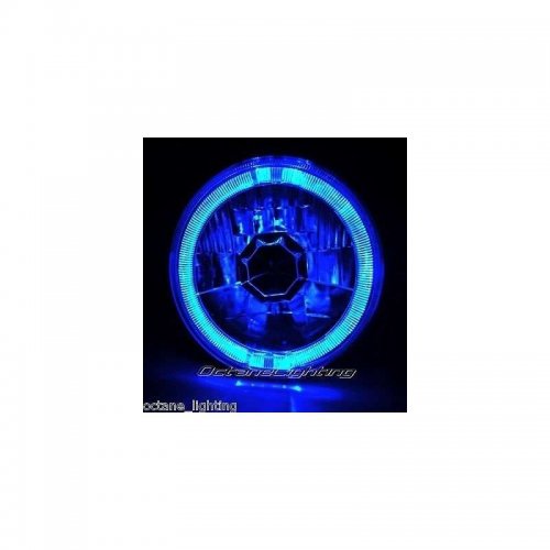 5-3/4 Blue Halo Halogen H4 Bulb Headlight Angel Eye Led Fits: Harley Motorcycle