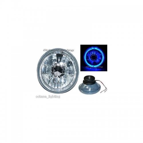 5-3/4 Blue Halo Halogen H4 Bulb Headlight Angel Eye Led Fits: Harley Motorcycle