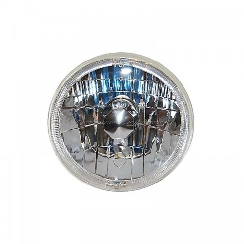 7 And Halogen Motorcycle White Led Halo Ring H4 Light Bulb Headlight For: Harley