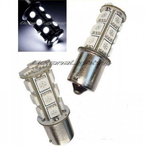 2 x 1157/2057 18 SMD Light Bulbs for Turn Signal/Stop Lights - White