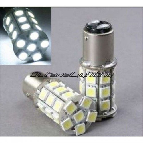 2 x 1157/2057 18 SMD Light Bulbs for Turn Signal/Stop Lights - White